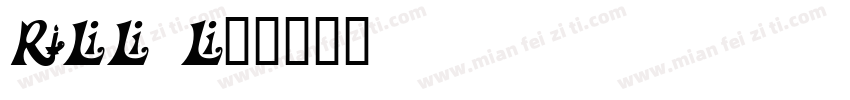 Frilly Italic字体转换